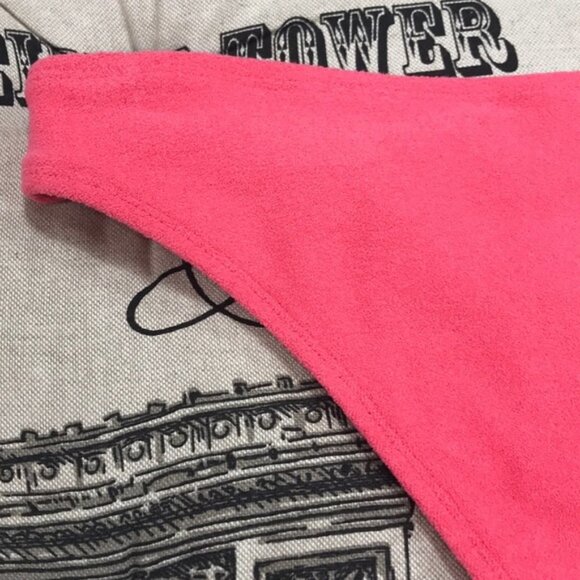 TOPSHOP Coral Velour Knot Bikini Bottoms - Picture 8 of 8